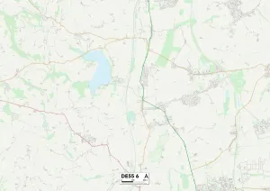 Amber Valley DE55 6 Print Map