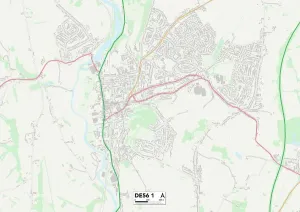 DE - Derby Prints: Amber Valley DE56 1 Print Map