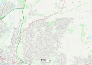 Derby DE21 4 Print Map Sector