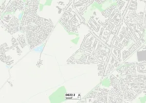 Derby DE23 2 Postcode Sector Print Map