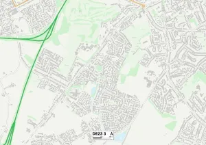Derby DE23 3 Print Map Sector