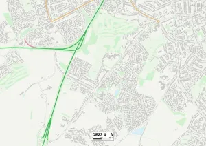 Derby DE23 4 Print Map Sector