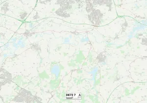 Derby DE73 7 Print Map Postcode Sector