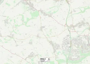 County Durham DH6 2 Print Map Sector