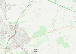 Sunderland DH5 8 Print Map