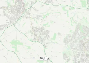 County Durham DL4 2 Print Map