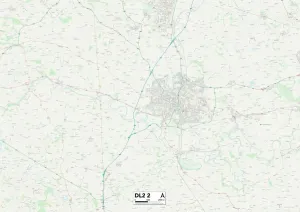 DL - Darlington Prints: Darlington DL2 2 Print Map