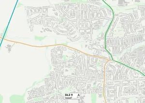Darlington DL3 9 Print Map Sector