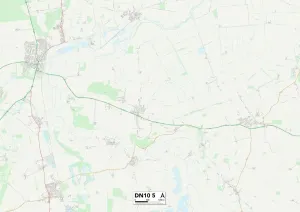 Doncaster DN10 5 Postcode Sector Print Map