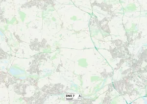 Doncaster DN5 7 Postcode Sector Print Map