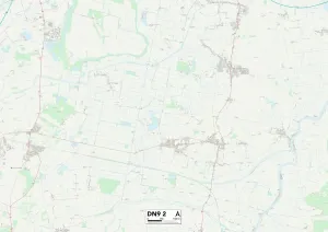 Doncaster DN9 2 Postcode Sector Map Print