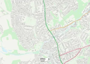Dudley DY8 5 Postcode Sector Print Map