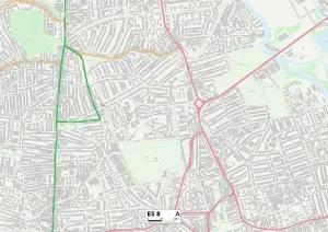 Hackney E5 8 Print Map Sector Map