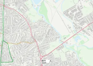 E - London E Prints: Hackney E5 9 Print Map Sector