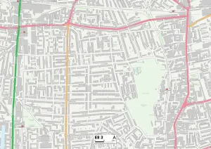 E - London E Prints: Hackney E8 3 Print Map Postcode Sector