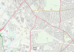 Newham E15 3 Print Map Postcode Sector