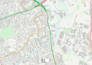 E - London E Prints: Tower Hamlets E3 3 Print Map Sector