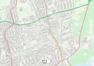 E - London E Prints: Waltham Forest E17 3 Print Map