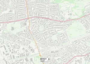 Edinburgh EH12 7 Print Map Sector