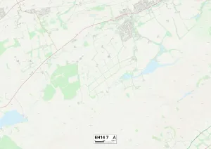 Edinburgh EH14 7 Print Map Sector