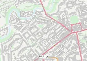 Edinburgh EH3 7 Print Map Sector