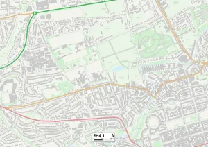Edinburgh EH4 1 Print Map Sector