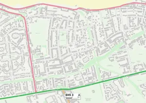 Edinburgh EH5 3 Postcode Sector Print Map