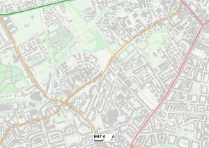 EH - Edinburgh Prints: Edinburgh EH7 4 Print Map Sector