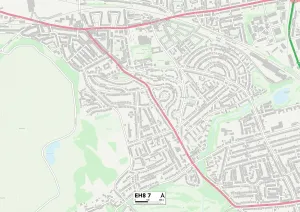 EH - Edinburgh Prints: Edinburgh EH8 7 Print Map Sector