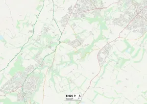 Midlothian EH25 9 Print Sector Map