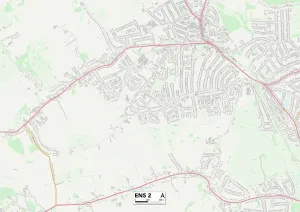 EN - Enfield Prints: Barnet EN5 2 Postcode Sector Print Map