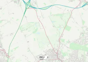 Barnet EN5 4 Postcode Sector Print Map