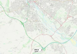 Exeter EX2 8 Print Map Sector