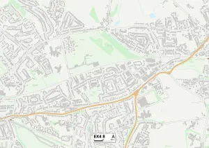 Exeter EX4 8 Print Map Sector