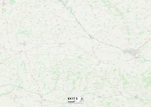 Mid Devon EX17 5 Print Map