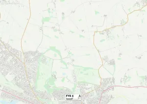 Fylde FY8 4 Print Postcode Sector Map