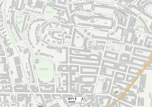 Glasgow G11 5 Print Map Sector