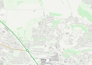 Glasgow G15 8 Print Map Sector