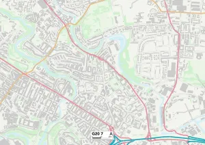 Glasgow G20 7 Print Map