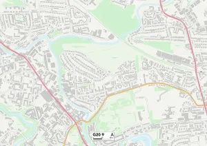 Glasgow G20 9 Print Map