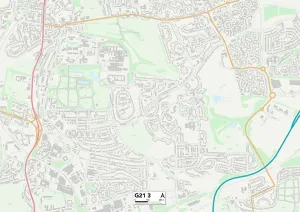 Glasgow G21 3 Print Map Sector