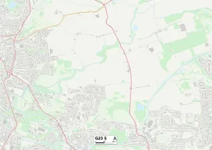 G - Glasgow Prints: Glasgow G23 5 Print Map Sector