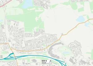 Glasgow G33 5 Print Map Sector