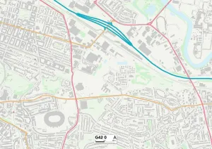 Glasgow G42 0 Print Map Sector