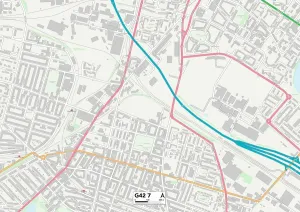 Glasgow G42 7 Print Map Sector