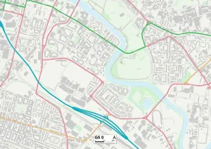 G - Glasgow Prints: Glasgow G5 0 Print Map Sector