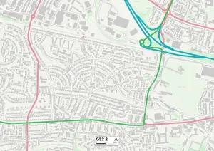 Glasgow G52 2 Print Map Sector