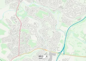 G - Glasgow Prints: Glasgow G53 5 Print Map Sector