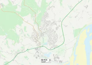 Gloucester GL15 5 Print Map Sector