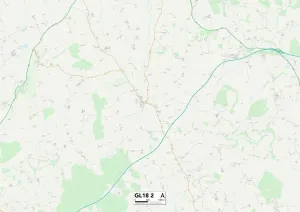 Gloucester GL18 2 Postcode Sector Print Map